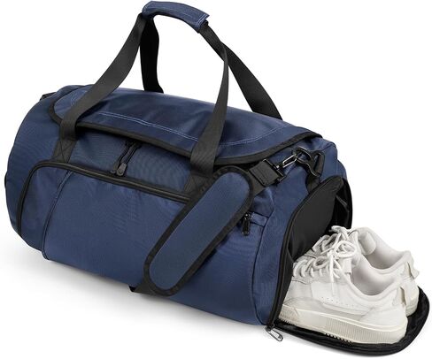 Gym Bag for Men Women With Shoe Compartment & Wet PocketWater Resistant Sports Gym Bag 、shoulder bag、messenger bag Carry On Duffel Bag forWeekend Overnight Traveling (blue) in Saudi Arabia