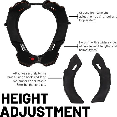 Atlas Brace Vision Anti-Compression Collar Neck Brace (Adult - Small/Medium) for Use in: Powers, Offroad Racing, Motocross, Mountain Biking, and BMX (Black) in Saudi Arabia