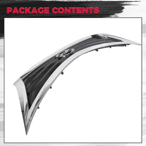 HECASA Front Bumper Grill Compatible with 2013 2014 2015 Nissan Altima 623103TA0A NI1200250 Upper Grille Chrome Shell Black Insert Sedan Assembly in Saudi Arabia