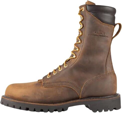 H7812 Crew Boot-Brown (8 "العلوي) ، الأبيض in Saudi Arabia