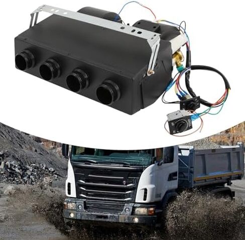4 -Port 12V تحت مجموعة ضاغط AC Dash AC - تكييف الهواء العالمي القابل للتكييف من 3 سرعات للسيارات الكلاسيكية والشاحنات والعبارات والمعدات الثقيلة - أداء التبريد 3300KCAL/H in Saudi Arabia