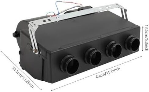 4 -Port 12V تحت مجموعة ضاغط AC Dash AC - تكييف الهواء العالمي القابل للتكييف من 3 سرعات للسيارات الكلاسيكية والشاحنات والعبارات والمعدات الثقيلة - أداء التبريد 3300KCAL/H in Saudi Arabia