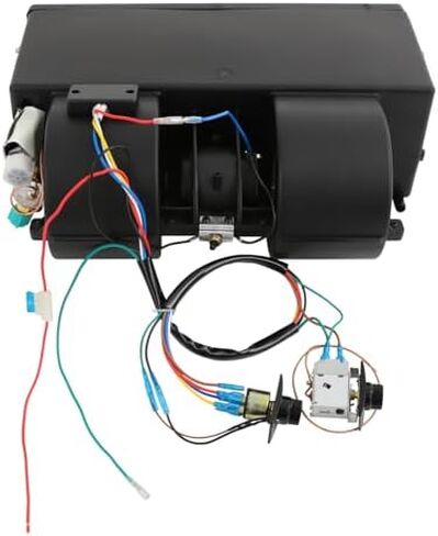 4 -Port 12V تحت مجموعة ضاغط AC Dash AC - تكييف الهواء العالمي القابل للتكييف من 3 سرعات للسيارات الكلاسيكية والشاحنات والعبارات والمعدات الثقيلة - أداء التبريد 3300KCAL/H in Saudi Arabia