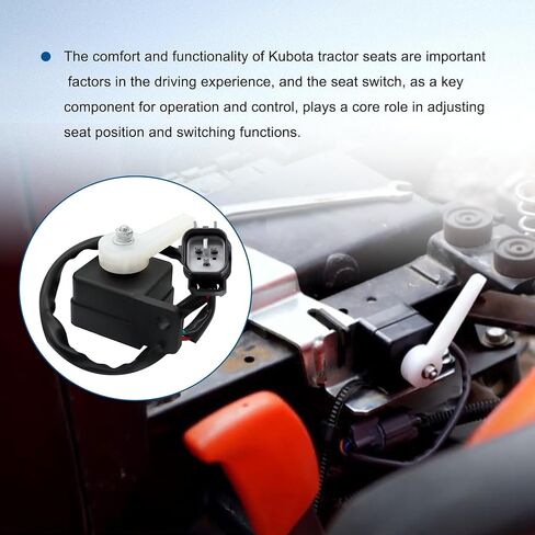 مفتاح المقعد مناسب لجرار Kubota M4800 M5640 M59 M7040 MX5000 B21 B26 BX23D L2800 L3130 L3200 L3400 L3430 L3700 L3800 L3830 L39 L4330 L4400 L45 L45 in Kuwait