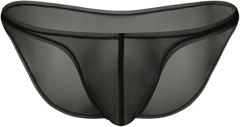 Men's Sexy Ice Silk See-Through Bulge Pouch Bikini Briefs - Low Rise Breathable Bikini Underwear in Saudi Arabia