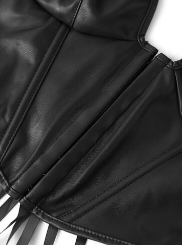 نساء Y2K جلود الرسن أعلى عاريات مشد مشد بتمثال نصفي أعلى الدانتيل مثير الخروج محصول خزان المحصول نادي الحزب الرقبة in Kuwait