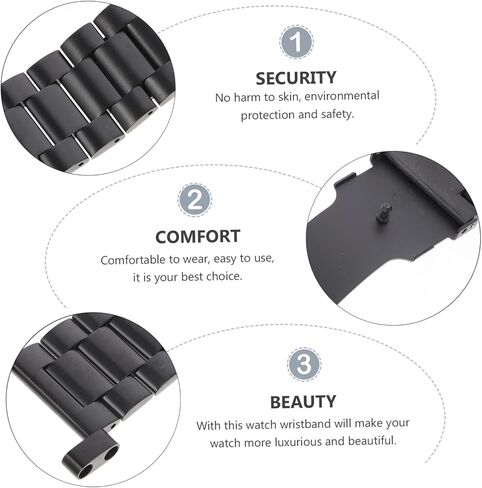 Stainless Steel Watch Band The Watche Wristbands Watch Bands Smartwatch Watch for Men Replacement Watch in Saudi Arabia