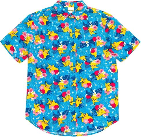 Pokemon Matching Family Hawaiian Button Down Shirt Toddler to Adult Sizes (4T - 2XL) in Saudi Arabia
