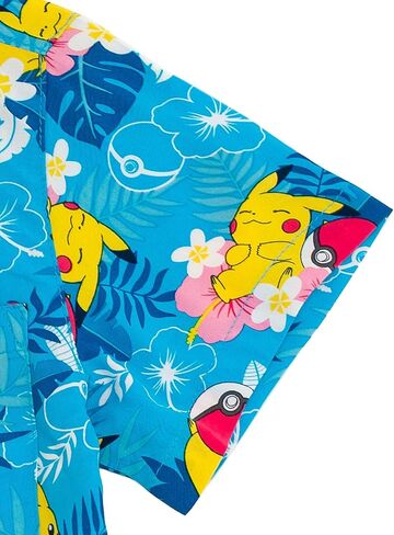 Pokemon Matching Family Hawaiian Button Down Shirt Toddler to Adult Sizes (4T - 2XL) in Saudi Arabia