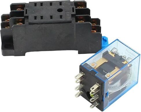 My2p HH52P My2NJ DPDT MINI RELAY مع قاعدة المقبس ، ملف 12V-220V AC/DC ، الغرض العام (110VAC) in Saudi Arabia