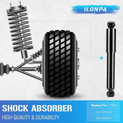 37290 349073 Rear Struts Shocks Absorber for 2008-2016 Chrysler Town & Country / 2008-2020 Dodge Grand Caravan / 2009-2014 Routan / 2012-2015 Ram C/V - [Exc. Self Leveling/Heavy Duty Suspension] in Saudi Arabia