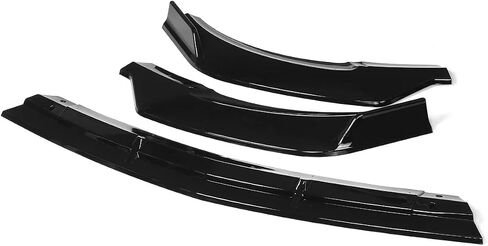 Front Bumper Lip Splitter Spoiler Fit for Mercedes E-Class E300/ E350/ E400/ E450/ E43/ E53/ W213 2017-2020 (Sport Sedan Models Only), Gloss Black 3pcs Air Chin Body Kit Exterior Accessories in Saudi Arabia