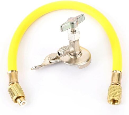 HVAC Charging Kit R12 R22 Can Tap Tapper With Recharge Hose Valve Stainless Steel Construction For Air Conditioning System Maintenance 36cm Length in Saudi Arabia