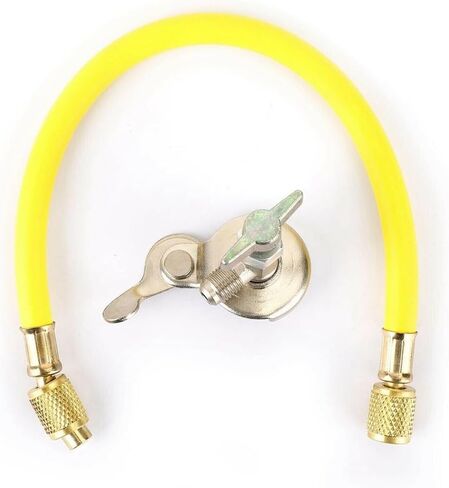 HVAC Charging Kit R12 R22 Can Tap Tapper With Recharge Hose Valve Stainless Steel Construction For Air Conditioning System Maintenance 36cm Length in Saudi Arabia