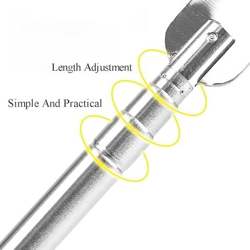 Stretchable shoehorn Stainless steel adjustable shoehorn Long handle Metal shoe foot Portable and foldable in Saudi Arabia