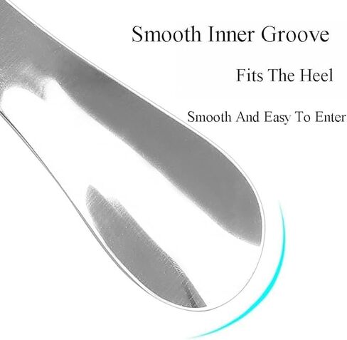 Stretchable shoehorn Stainless steel adjustable shoehorn Long handle Metal shoe foot Portable and foldable in Saudi Arabia