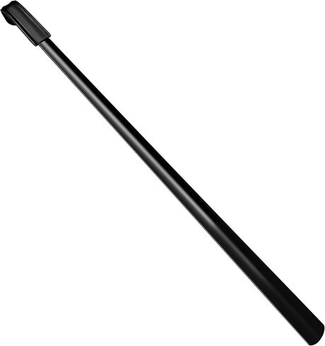31.5inch Extra Long Handled Metal Shoe Horn,Extra Long Stainless Steel Shoe Spoon for Back Pain,Steel Shoehorn For Boots,Shoehorn for Elderly, Senior, Children, Pregnant Women-Black & Heavy Duty in Kuwait
