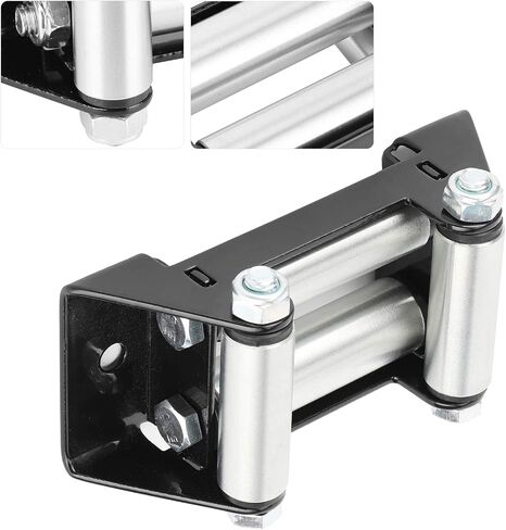 Winch Cable Roller Fairlead, 125mm/5in Hole Diatance Universal Iron Side by Side Winch Cable Roller Fair, Winch Roller Fairlead, Side by Side Winch Cable Roller Fairlead in Saudi Arabia