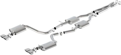 BORLA 140627 Cat-Back Performance Exhaust System for 2015-2023 Dodge Challenger R/T 5.7L V8 Automatic/Manual Transmission Rear Wheel Drive WITHOUT MDS (Cyl. Deactivation) Valves. in Saudi Arabia