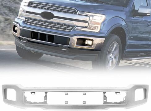 شريط الوجه الأمامي للكروم الأمامي متوافق مع 2018 2019 2020 F150 ، استبدال شريط التأثير الأصلي مع قطع ضوء الضباب in Kuwait