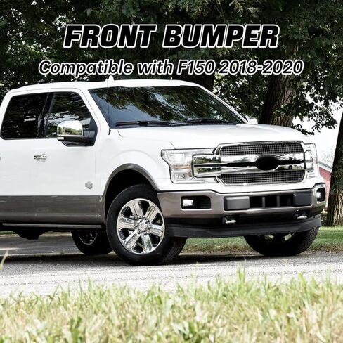 شريط الوجه الأمامي للكروم الأمامي متوافق مع 2018 2019 2020 F150 ، استبدال شريط التأثير الأصلي مع قطع ضوء الضباب in Kuwait