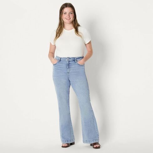 Amazon Essentials Women's High Whight-Rise Flare Jean in Saudi Arabia