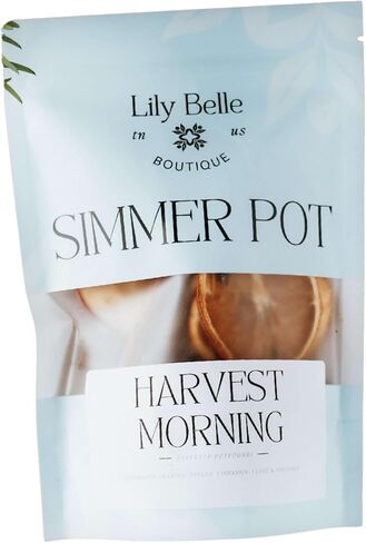 Harvest Morning Simmer Pot – All-Natural Stovetop Potpourri with Apples, Oranges, Cinnamon, Clove & Pinecones – Non-Toxic & Fragrance-Free Home Scent – 50 Hours of Cozy Fall Aroma in Saudi Arabia