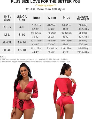 Womens Velvet Christmas Lingerie Set Red Two Piece Outfit with Lace Up Design Long Sleeve Plus Size Nightwear in Saudi Arabia
