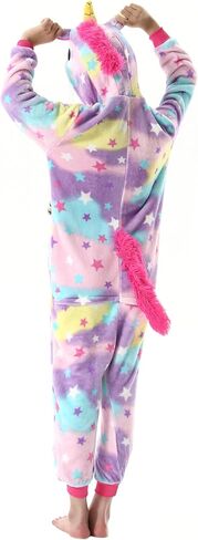 Simzoo Kids Animal Pajamas ، Boy Girls Unicorn Cosplay Costume ملابس نوم ، ملابس منزلية من قطعة واحدة 3-11Y in Kuwait