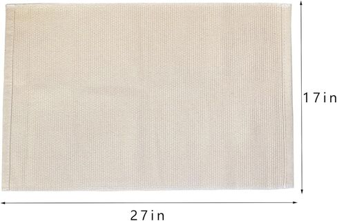 مواد Montessori الأطفال الذين يلعبون سجادة عمل حصيرة للقطن الخالص للأطفال الصغار (17 "× 27" ، بيج) in Kuwait