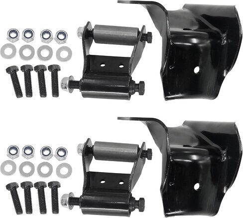 2PCS Rear Leaf Spring Shackle Bracket Repair Kit for 1980-1997 Ford F-150 F-250 F-350 Bronco 722-101 in Saudi Arabia