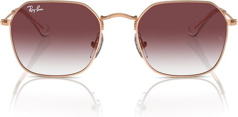 Ray-Ban Junior RJ9594S Jim Square Sunglasses, Rose Gold/Clear Gradient Dark Violet, 49 mm in Saudi Arabia
