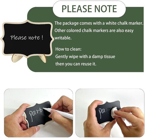 24pcs Mini Chalkboard Signs with Stand,Food Labels for Party Buffet, Food Tag/Name Card for Wedding Table, Name Tag Drink Labels Taco/Candy Bar/Bake Sale Food Sign, Catering Supplies Buffet Display in Saudi Arabia