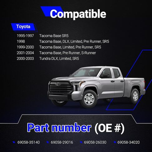 69058-35140 Fuel Door Lock Cylinder w/Keys for Toyota Tacoma 1995-2004/for Toyota Tundra 2000-2003 Replaces# 69058-29016, 69058-26030, 69058-34020 in Saudi Arabia