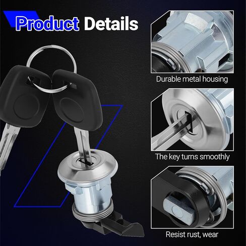 69058-35140 Fuel Door Lock Cylinder w/Keys for Toyota Tacoma 1995-2004/for Toyota Tundra 2000-2003 Replaces# 69058-29016, 69058-26030, 69058-34020 in Saudi Arabia