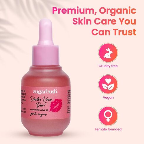 Sugarbush Voulez Vous Dew Vulva Oil - مرطب أنثوي للجفاف - ترطيب الجلد الحميمي - المكونات الطبيعية - تهيج تهيج وعدم الراحة - تخفيف انقطاع الطمث - رعاية المرأة - 1 أوقية in Saudi Arabia