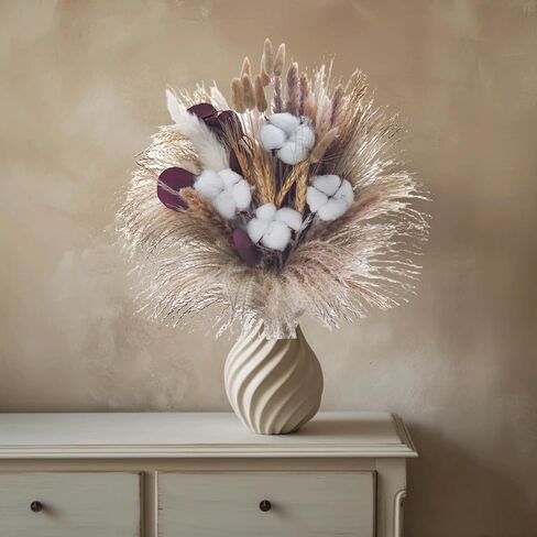 96pcs بامباس ديكور العشب ديكور مختلط بني بامباس العشب باقة رقيقة دريد الزهور بوم بوهو ديكور المنزل مجفف الزهور لحفل الزفاف الطاولة in Kuwait