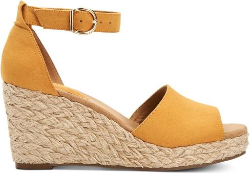 Style & Co. Womens Seleeney Faux Suede Wedge Sandals Red 6.5 Medium (B,M) in Saudi Arabia