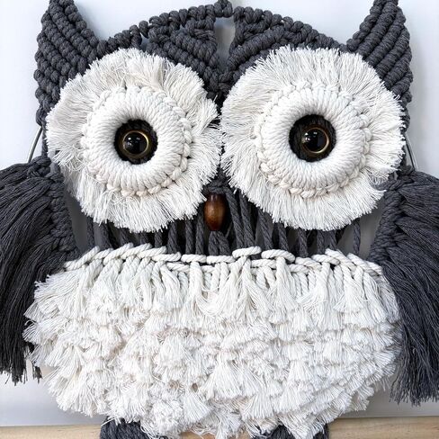 TBACW Owl Wall Hanging Tapestry, Hand Woven Boho Decorative Owl Tapestry Wall Art for Home Living Room Bedroom Decoration in Saudi Arabia