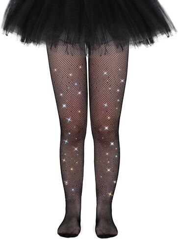 YMYDYFC Girls Tights Toddler Girl Sparkle Tight Fishnet Stockings For Kids Christmas Halloween in Kuwait