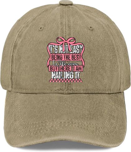 Its Not Easy Being The Best Wife Ever Hat for Men Classic Washed Distressed in Saudi Arabia