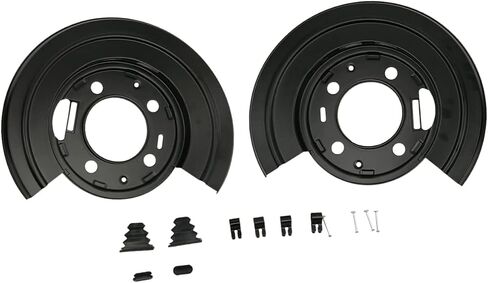 زوج ألواح دعم درع غبار الفرامل الخلفية لزوج من 2000-2005 Ford Ford for 2000-2010 Ford F-250 Super Duty for 1999-2015 Ford F-350 Super Duty لعام 2011-2014 F-450 F-550 Super Duty 924-212 in Saudi Arabia
