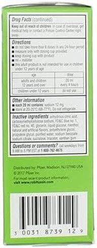 Robitussin Adult Cough+Chest Congestion DM Liquid Maximum Strength - 4 oz, Pack of 6 in Saudi Arabia