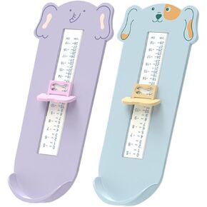 Boys and Girls Shoe Size Measurer 2-Piece Set Foot Measuring Device for Toddlers Accurate Infant Feet Sizer Tool for Baby Shoe Measurement Lightweight and Easy to Use in Saudi Arabia