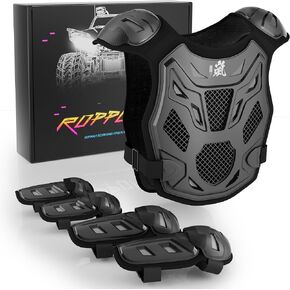 Kids Dirt Bike Gear - ROPPONGI Ran Series Thicken and Breathable Motocross Armor Suit for Boys and Girls, Youth Cycling Chest Protector for Mountain Biking and Motocross Riding in Saudi Arabia