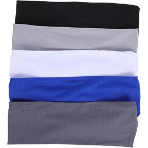 Kisangel 5pcs Elastic Sweat Wicking Hairbands for Youth Football Basketball Running Breathable Stylish Design for Boys in Saudi Arabia