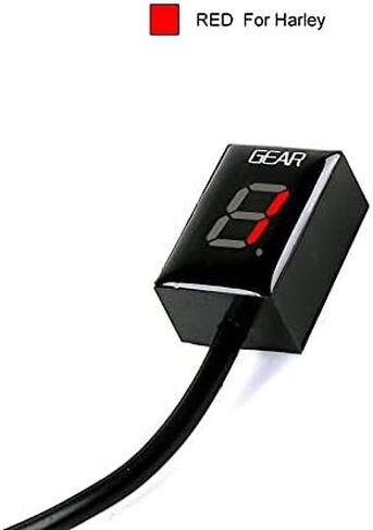 لـ Triumph Rocket III Roadster 2010-2014 / Trophy / SE 2012-2020 مؤشر ترس الدراجات النارية IP68 Meter Touch Control Meter (Red ، A) in Kuwait
