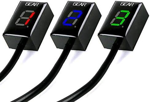 لـ Triumph Rocket III Roadster 2010-2014 / Trophy / SE 2012-2020 مؤشر ترس الدراجات النارية IP68 Meter Touch Control Meter (Red ، A) in Kuwait