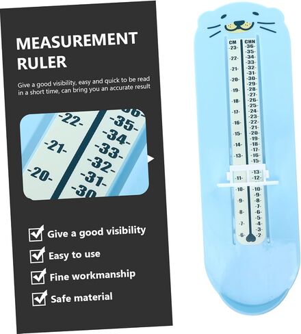 Baby Foot Measuring Device Accurate Shoe Size Chart for Infants and Toddlers Easy to Use Foot Measurement Tool for Boys and Girls for Shoe Shopping in Saudi Arabia