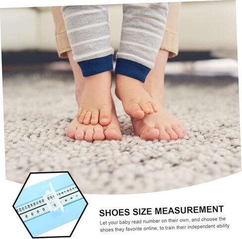 Baby Foot Measuring Device Accurate Shoe Size Chart for Infants and Toddlers Easy to Use Foot Measurement Tool for Boys and Girls for Shoe Shopping in Saudi Arabia